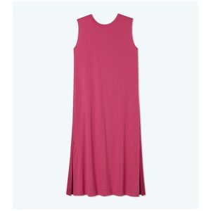 SUMMERSALT Luxe Pima Midi Dress Punch & Currant Size XL